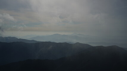 Sunrise view of Deogyusan National Park in Korea