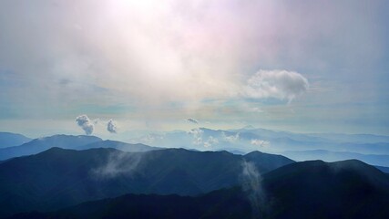 Beautiful scenery of Deogyusan in Korea