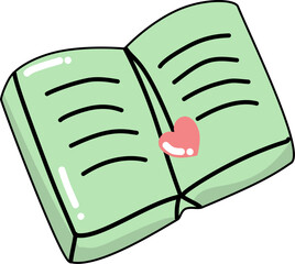 Open book illustration