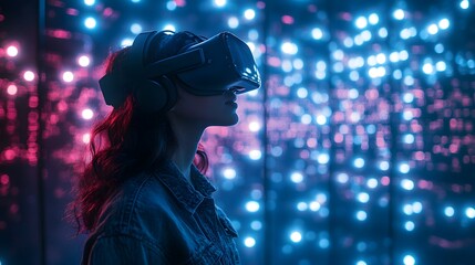 users experience and manipulate the network in an immersive VR environment