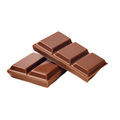 A stack of milk chocolate squares is suitable for confectionery packaging design, food blog graphics, and dessert menu illustrations