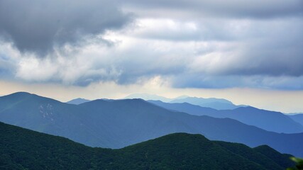 Beautiful scenery of Deogyusan Mountain in Korea
