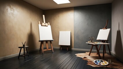 Step into an inspiring creative environment with this artistic studio background, perfect for photography, videography, and design projects