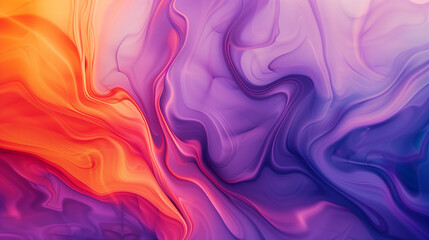 Fototapeta premium Vibrant Red and Blue Abstract Background with Fluid Waves