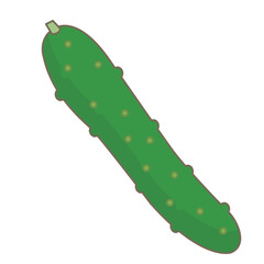 シンプルなきゅうりのイラスト