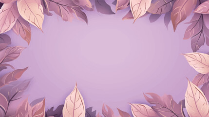 Fototapeta premium Vector foliage pattern frame