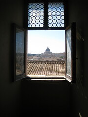 Window view of vatican city 