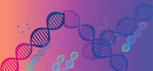 DNA, illustration, vector  DNA  shapes illustration