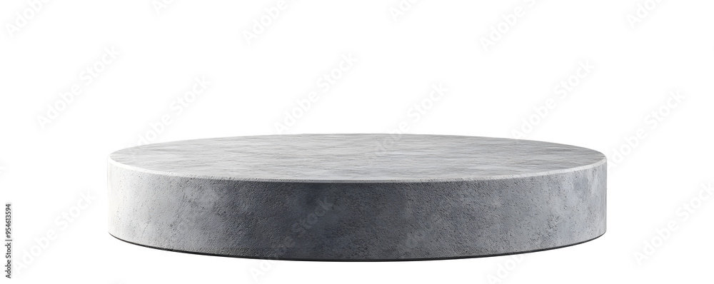 Canvas Prints Gray concrete stone podium stage advertising platform 3d png background of empty pedestal product display placement or blank presentation cement stand cosmetic shelf and natural showcase shelf mockup.