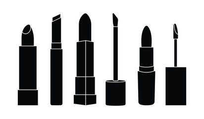 lipstick black vector design