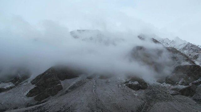 An Aerial Shot of Kargil at India
