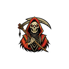 skull vector art of reapert tattoos and Halloween