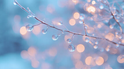 color drops creating glints of light against the subtle colors of the and the background, spider with, on the, spider with drops