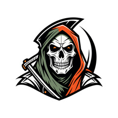 skull vector art of reapert tattoos and Halloween