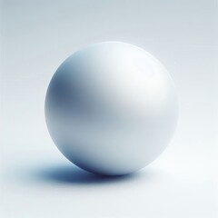 white sphere or round like egg on white background