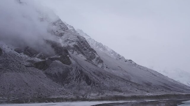 An Aerial Shot of Kargil at India

