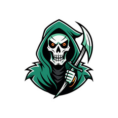 skull vector art of reapert tattoos and Halloween