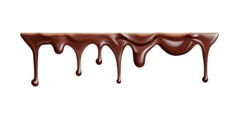 Dripping melted chocolate on a white backdrop is perfect for food blogs, dessert recipes, confectionery advertisements, and cooking tutorials