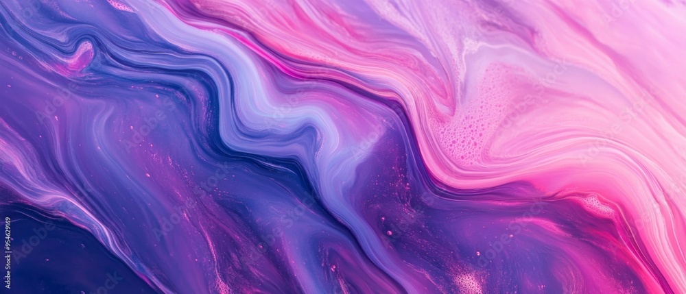 Poster abstract purple and pink fluid gradient pattern for versatile design