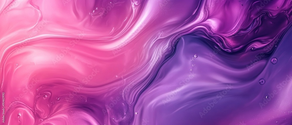 Poster Abstract Purple and Pink Fluid Gradient Pattern for Versatile Design