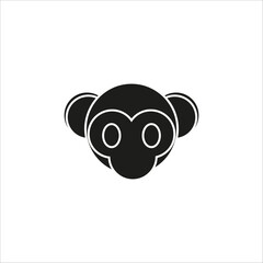 monkey icon in white background