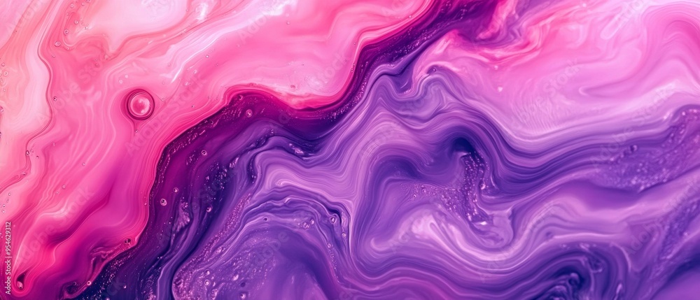 Poster Abstract Purple and Pink Fluid Gradient Pattern for Versatile Design