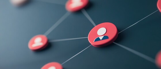 Closeup of a networking platform displaying messages, focus on communication and engagement, digital workspace