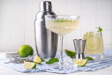 Summer cold refreshment limeade cocktail