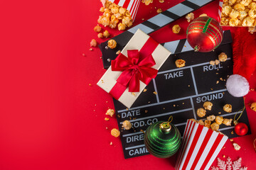 Christmas movie, home cinema background