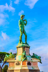 David statue, Michelangelo square, Florence Italy