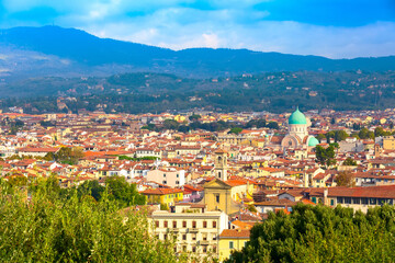 Naklejka premium Aerial view of Florence, Italy