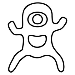 cyclops outline icon