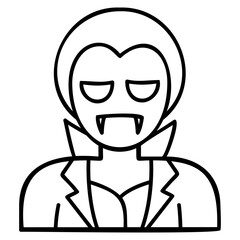 dracula outline icon
