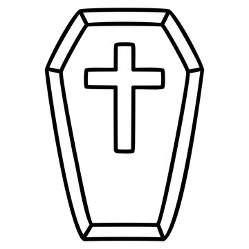 recommend clip art: coffin outline icon