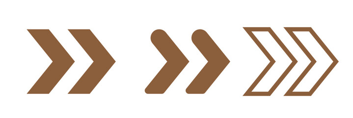 Arrow icons group. Set of black arrows symbols with blend effect. Chevron symbols. Vector isolated on white background.