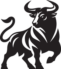 A bull silhouette