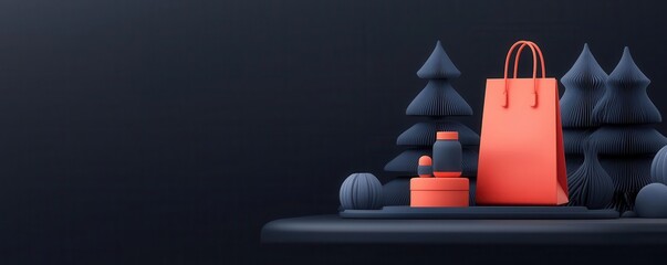 Naklejka premium Customer interaction with augmented reality product preview on e-commerce platform, 3D illustration