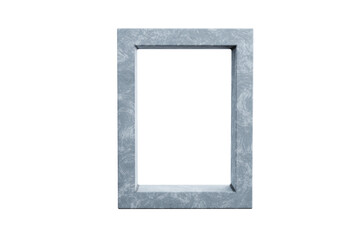 Simple rectangular stone picture frame with smooth finish