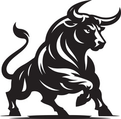 A bull silhouette