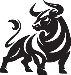 A bull silhouette