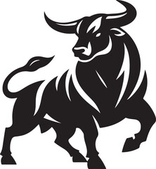 A bull silhouette