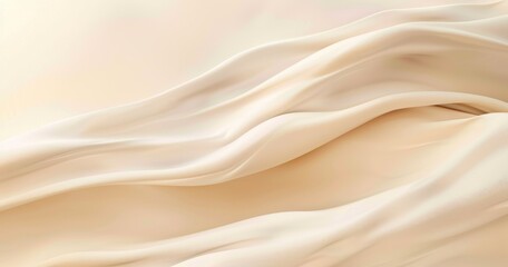 Obraz premium A soft, flowing fabric in neutral tones, creating a sense of elegance and tranquility.