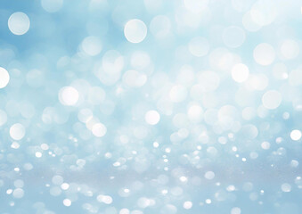 綺麗な水色のキラキラ背景