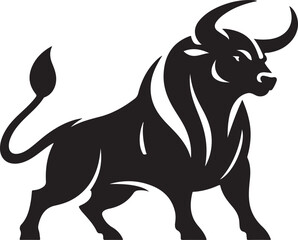 A bull silhouette
