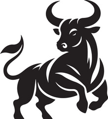 A bull silhouette