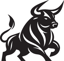A bull silhouette