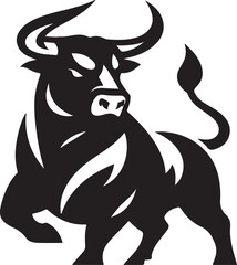 A bull silhouette