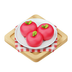 Picnic 3D Icon, Apple