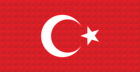 Elegent Turkish Flag Vector Scalable Flag 
