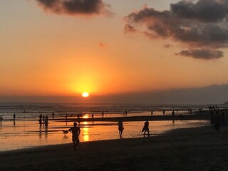 sunset in the tropics 